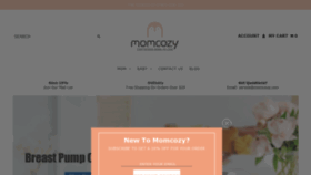 What Momcozy.com website looked like in 2021 (3 years ago)