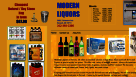 What Modernliquorsde.com website looked like in 2021 (3 years ago)