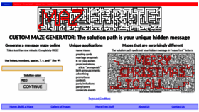 What Mazebrite.com website looked like in 2021 (3 years ago)