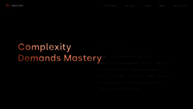 What Mastery.net website looked like in 2021 (3 years ago)