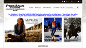 What Mukluks.com website looked like in 2021 (3 years ago)