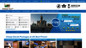 What Makkahtour.co.uk website looked like in 2021 (3 years ago)