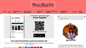 What Momsshoutout.com website looked like in 2021 (3 years ago)