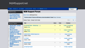 What M2msupport.net website looked like in 2021 (3 years ago)