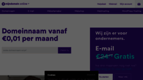 What Mijndomein.nl website looked like in 2021 (3 years ago)