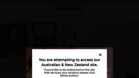 What Mcobeauty.com website looked like in 2021 (3 years ago)