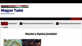 What Magyartudat.com website looked like in 2021 (3 years ago)