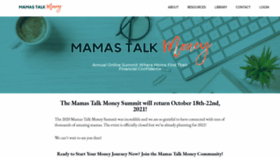 What Mamastalkmoney.com website looked like in 2021 (3 years ago)