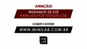 What Minilabonline.com.br website looked like in 2021 (3 years ago)