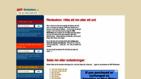 What Mitt-rimlexikon.se website looked like in 2021 (3 years ago)