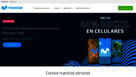 What Movistar.pe website looked like in 2021 (3 years ago)
