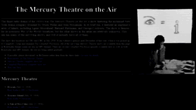 What Mercurytheatre.info website looked like in 2021 (3 years ago)