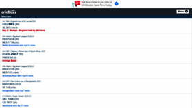 What M.cricbuzz.com website looked like in 2021 (3 years ago)