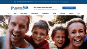 What Macarthurparkdentistry.com website looked like in 2021 (3 years ago)