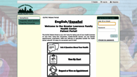 What Myportal.glfhc.org website looked like in 2021 (3 years ago)