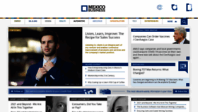 What Mexicobusiness.news website looked like in 2021 (3 years ago)