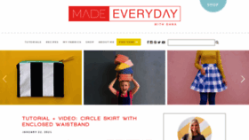 What Madeeveryday.com website looked like in 2021 (3 years ago)