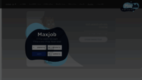 What Maxjob.co.il website looked like in 2021 (3 years ago)