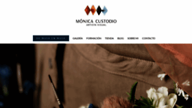 What Monicacustodio.com website looked like in 2021 (3 years ago)