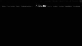 What Minotti.com website looked like in 2021 (3 years ago)
