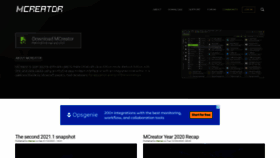 What Mcreator.net website looked like in 2021 (3 years ago)