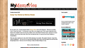 What Mymemoriesblog.com website looked like in 2021 (3 years ago)