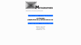 What Metagraphies.org website looked like in 2021 (3 years ago)