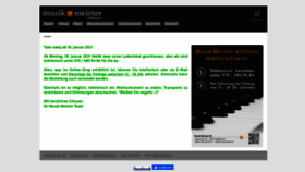 What Musikmeister.ch website looked like in 2021 (3 years ago)