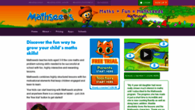 What Mathseeds.co.uk website looked like in 2021 (4 years ago)