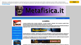 What Metafisica.it website looked like in 2021 (3 years ago)