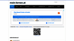 What Mein-lernen.at website looked like in 2021 (3 years ago)