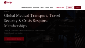 What Medjetassist.com website looked like in 2021 (3 years ago)
