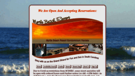 What Myrtlebeachresort.com website looked like in 2021 (3 years ago)