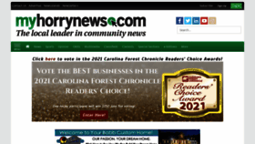 What Myhorrynews.com website looked like in 2021 (3 years ago)