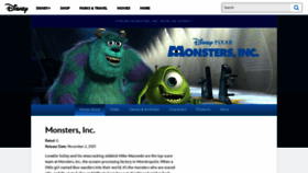 What Monstersinc.com website looked like in 2021 (3 years ago)