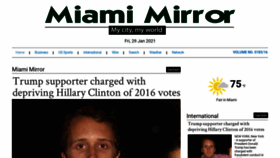 What Miamimirror.com website looked like in 2021 (3 years ago)