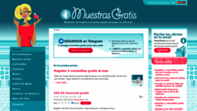 What Muestrasgratis.com website looked like in 2021 (3 years ago)