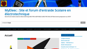 What Myeleec.fr website looked like in 2021 (4 years ago)