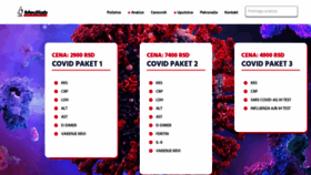 What Medilab.rs website looked like in 2021 (4 years ago)