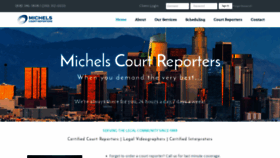 What Michelscourtreporters.com website looked like in 2021 (3 years ago)