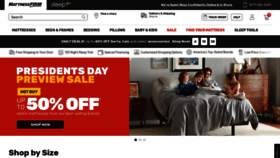 What Mattressfirm.com website looked like in 2021 (3 years ago)