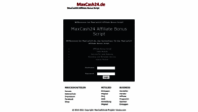 What Maxcash24.de website looked like in 2021 (3 years ago)