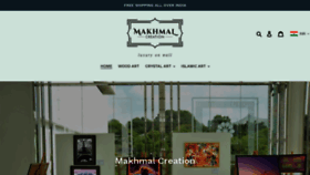 What Makhmalcreation.com website looked like in 2021 (3 years ago)