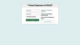 What Myclass.knust.edu.gh website looked like in 2021 (3 years ago)