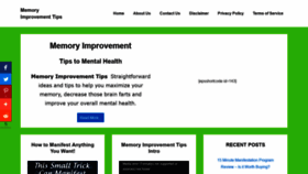 What Mymemoryimprovementtips.net website looked like in 2021 (3 years ago)