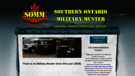 What Militarymuster.ca website looked like in 2021 (3 years ago)