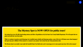What Mysteryspot.com website looked like in 2021 (3 years ago)