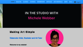 What Michelewebber.com website looked like in 2021 (3 years ago)