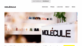 What Moleculesalon.com website looked like in 2021 (3 years ago)