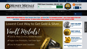 What Moneymetals.com website looked like in 2021 (3 years ago)